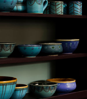 "Moody Blue" Hand-Thrown American Pottery