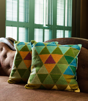 Colorful Geometric Pillow