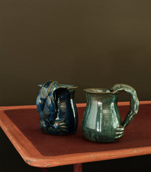 Charming Hand-Made Stoneware Frog Mug