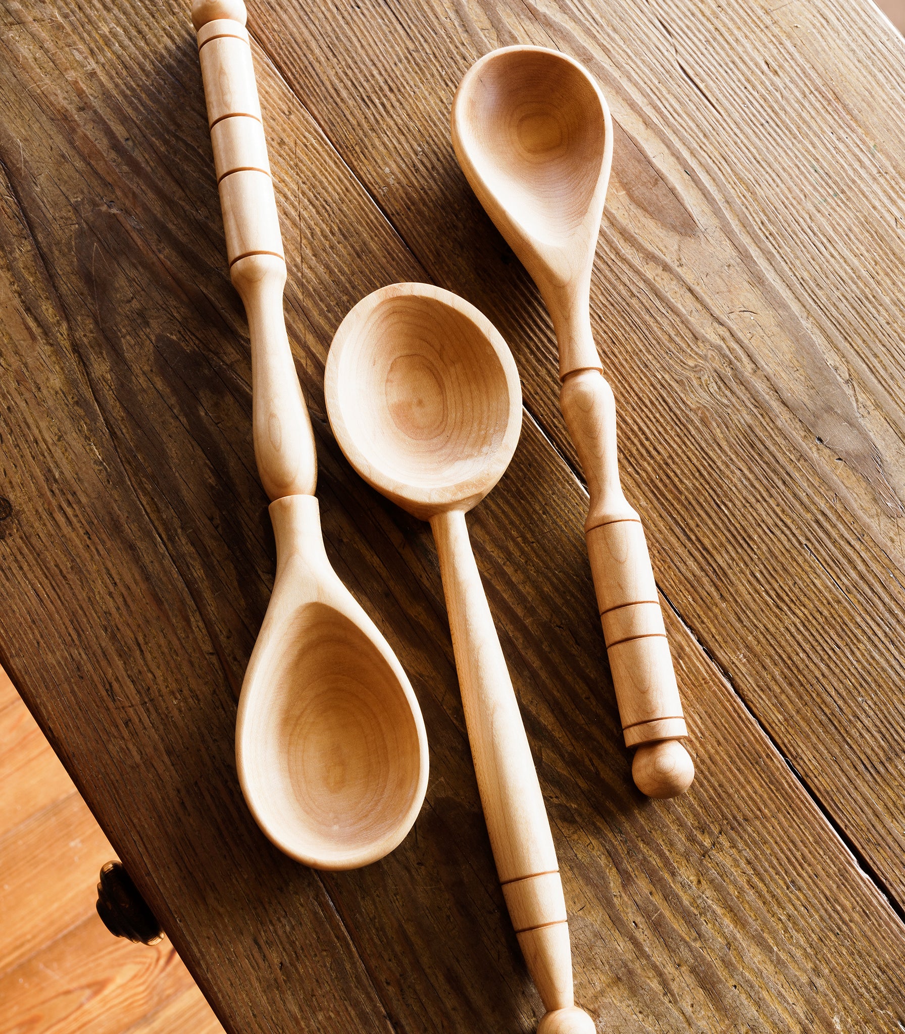 Hand-Turned Wooden "Decorative" Spoon (Set of Three)