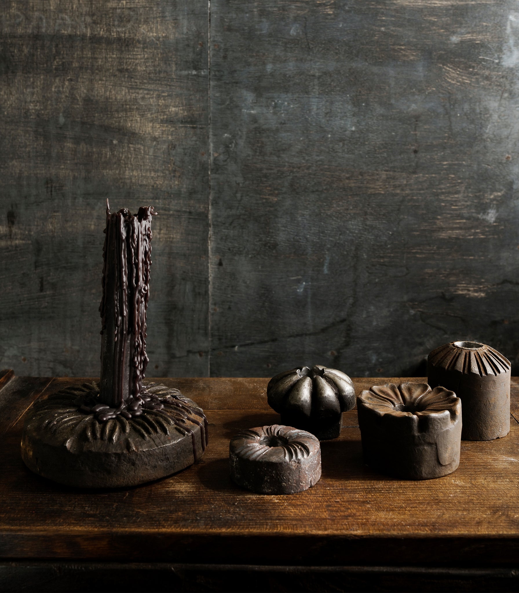 Vintage Foundry Molds as Candle Holders