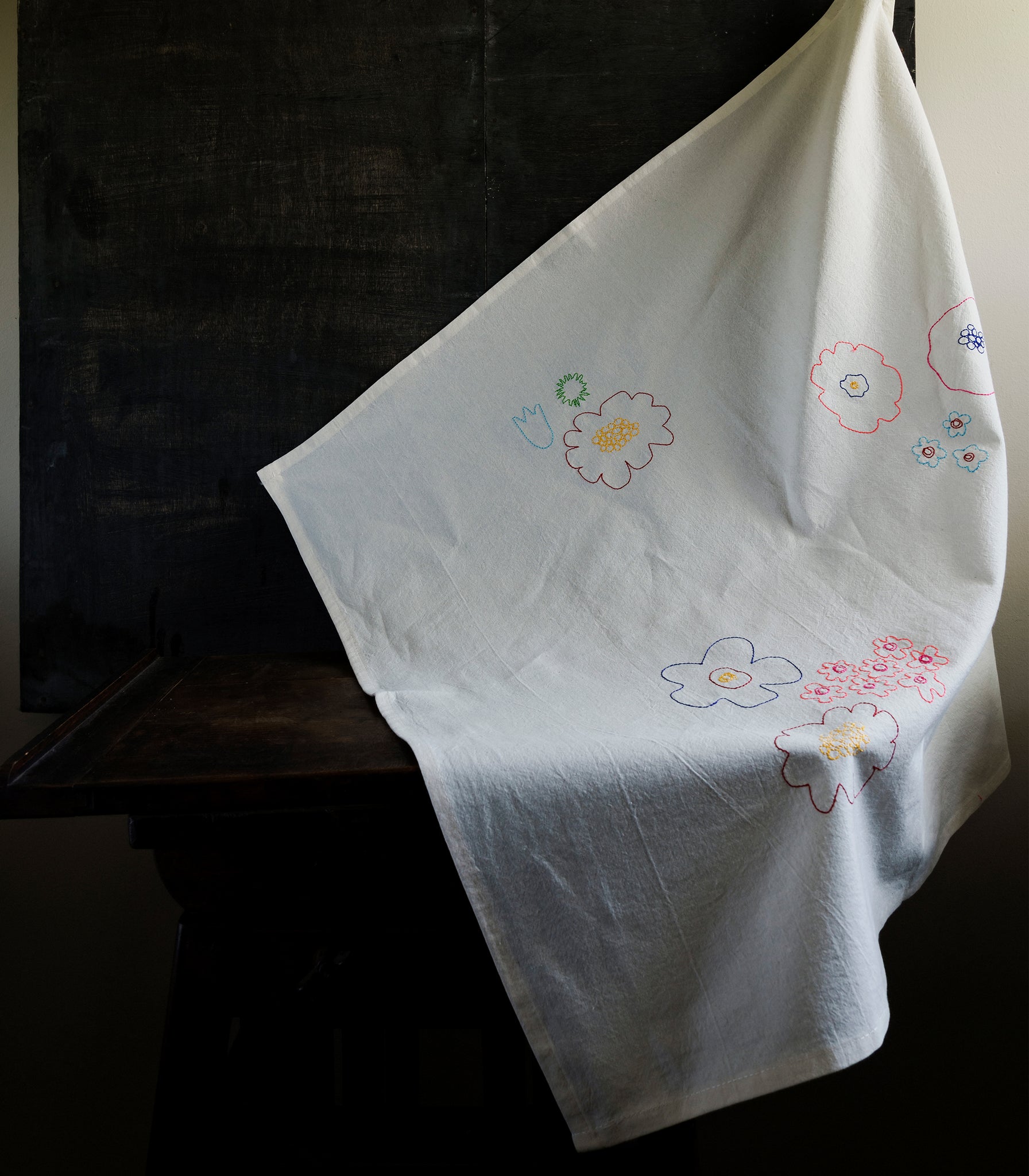 K Studio Embroidered Cotton Towel